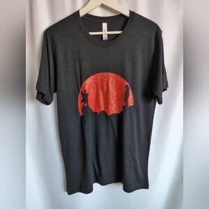 The Exorcist Bella + Canvas Graphic Men's Black Charcoal Medium T-Shirt